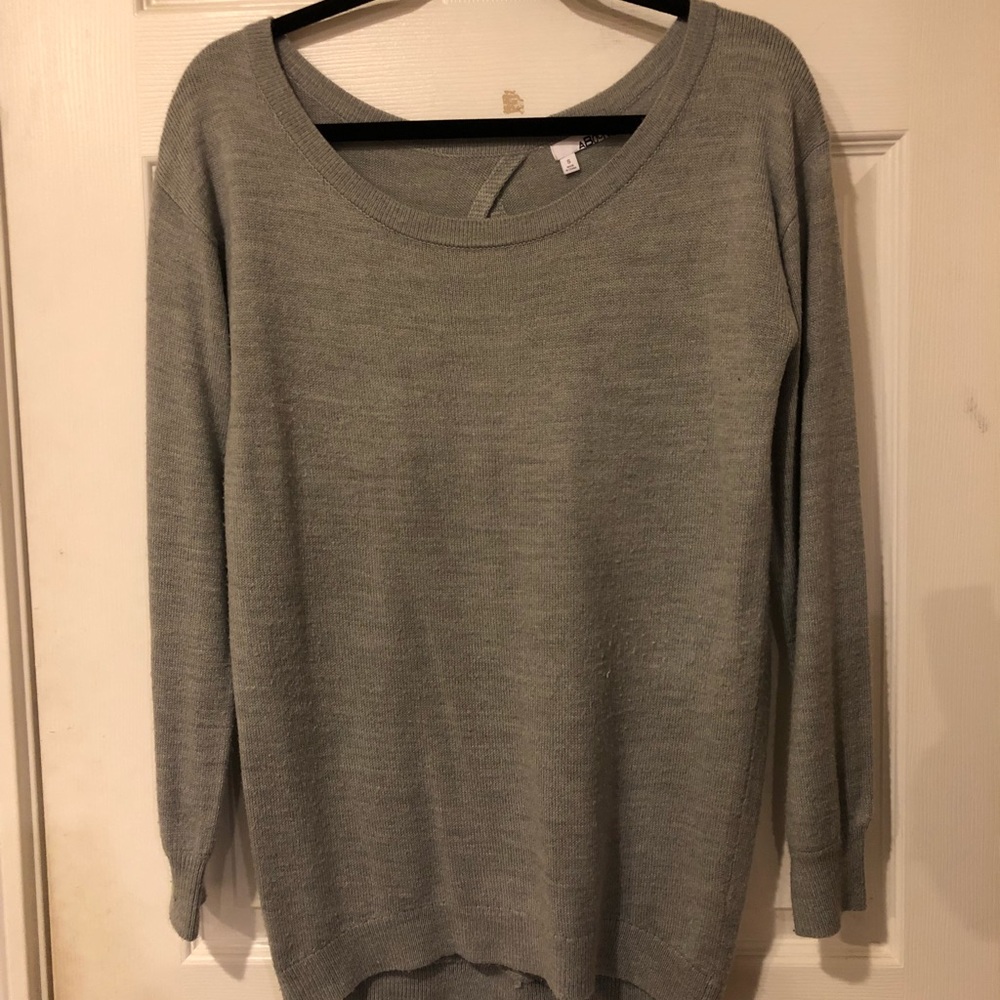 Open back sweater